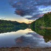 Buy canvas prints of Reflections on Loch Drunkie by yvonne & paul carroll