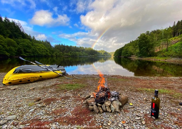 Wild camp at Loch Drunkie Picture Board by yvonne & paul carroll
