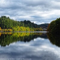 Buy canvas prints of Autumn reflections on Loch Drunkie by yvonne & paul carroll