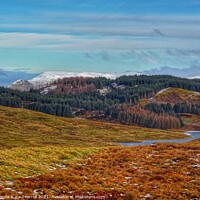 Buy canvas prints of Cochno loch and the Campsies by yvonne & paul carroll