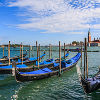 Buy canvas prints of Gondolas in Venice by Susan Leonard
