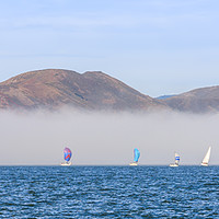 Buy canvas prints of Fog over the Golden Gate Bridge by Susan Leonard