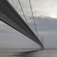 Buy canvas prints of The Humber Bridge by David Pacey
