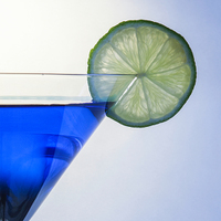 Buy canvas prints of Blue Sapphire Martini by David Pacey