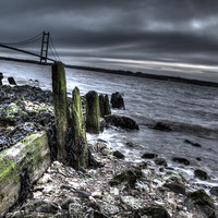 Buy canvas prints of  Humber Bridge by David Pacey