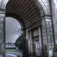 Buy canvas prints of  Harewood Gates by David Pacey