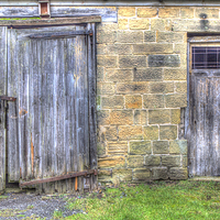 Buy canvas prints of  Old Barn Doors by David Pacey