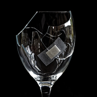 Buy canvas prints of  Broken wine glass by David Pacey