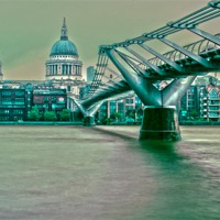 Buy canvas prints of St Pauls & Millenium Bridge by Phil Robinson