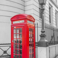 Buy canvas prints of Phone Box outside Police station by Phil Robinson