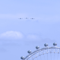 Buy canvas prints of  VE Day Flypast 2015 by Phil Robinson