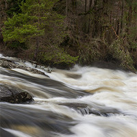 Buy canvas prints of Falls of Dochart in Scotland by Steven Brown
