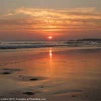 Buy canvas prints of Praia da Rocha Sunset by Ian Lintern