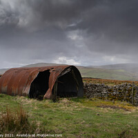 Buy canvas prints of rusty old shed in North Pennine AONB by Heather Athey