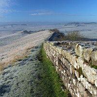 Buy canvas prints of Frost on Hadrian's Wall by Heather Athey