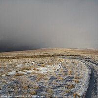 Buy canvas prints of Snowstorm on Hartside by Heather Athey