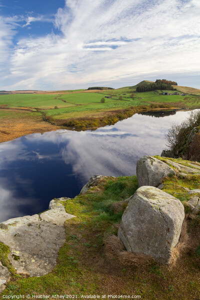 Crag Lough, Hadrian's Wall, Northumberland Picture Board by Heather Athey