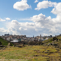 Buy canvas prints of A view of Edinburgh from Salisbury crags by Heather Athey