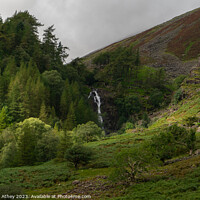 Buy canvas prints of Taylors Gill Force near Seathwaite in Cumbria by Heather Athey