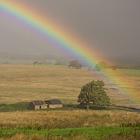 Buy canvas prints of Rural rainbow by Heather Athey