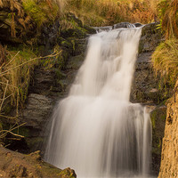 Buy canvas prints of Crowden Clough Waterfall by Phil Tinkler