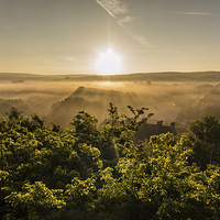 Buy canvas prints of Sunrise Over New Mills by Phil Tinkler