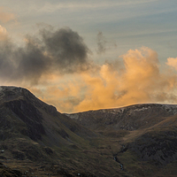 Buy canvas prints of Wintery Y Garn and Foel-Goch by Phil Tinkler