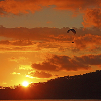 Buy canvas prints of Sunset Glider by Graeme B