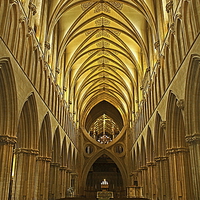 Buy canvas prints of  Inside Wells Cathedral by Graeme B