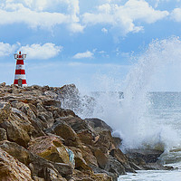 Buy canvas prints of Portugese Lighthouse by Graeme B