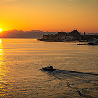 Buy canvas prints of Sunrise in Corfu by Graeme B