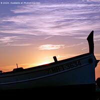 Buy canvas prints of Sunset Boat by Graeme B