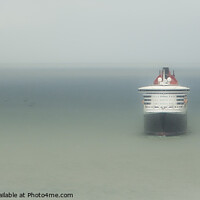 Buy canvas prints of Queen Mary 2 at anchor by Graeme B