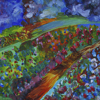 Buy canvas prints of Rainbow flower fields by Gordon Ross