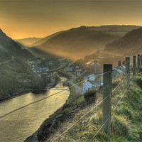 Buy canvas prints of Boscastle North Cornwall by Dave Bell
