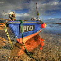 Buy canvas prints of Fishing Boats at Bude by Dave Bell