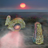 Buy canvas prints of Druid Magic Stones Fantasy by Dave Bell