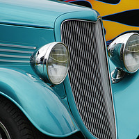 Buy canvas prints of Blue Car by Dave Bell