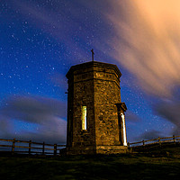 Buy canvas prints of Bude Folly At Night by Dave Bell