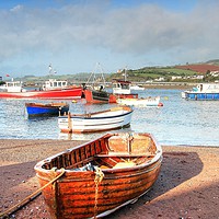 Buy canvas prints of Teignmouth Back Beach by Dave Bell