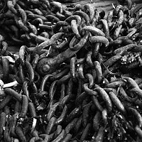 Buy canvas prints of Chain links  by Dave Bell