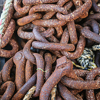 Buy canvas prints of Rusty Chain by Dave Bell