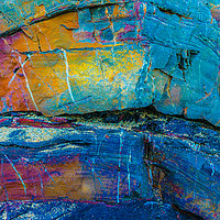 Buy canvas prints of Rock in True colours by Dave Bell