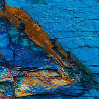 Buy canvas prints of Rock Colorful Fault by Dave Bell