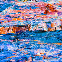 Buy canvas prints of Rock Geology Colors by Dave Bell