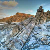 Buy canvas prints of Rock Slab by Dave Bell