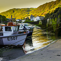 Buy canvas prints of Small Fishing Boats by Dave Bell
