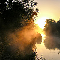 Buy canvas prints of Early Morning On The Avon and Kennet Canal by Dave Bell