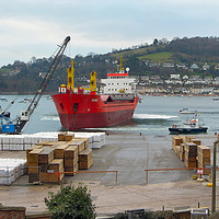 Buy canvas prints of Ship Docking. by Dave Bell