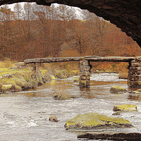 Buy canvas prints of Dartmoor Bridge. by Dave Bell